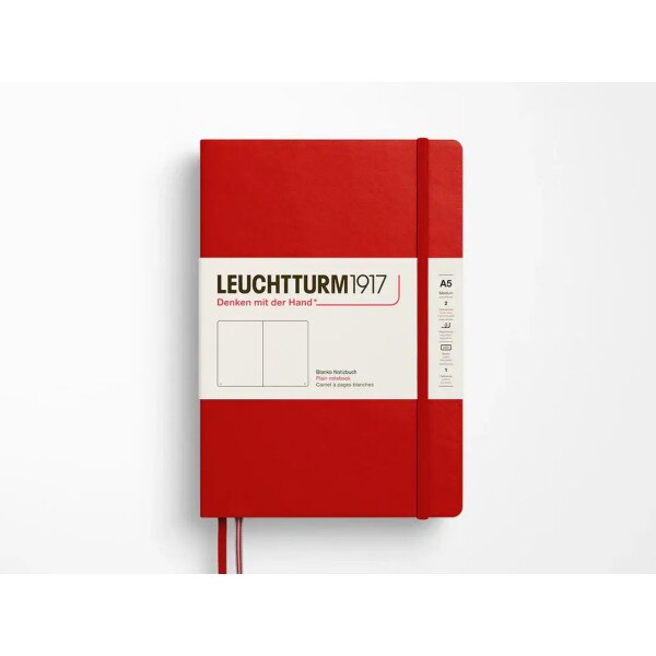 Cherry Red plain notebook